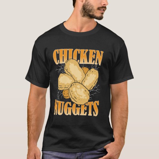 Hähnchen-Nuggets-Bootleg-Rap-Ästhetik Hähnchen-Nug T-Shirt (Vorderseite)