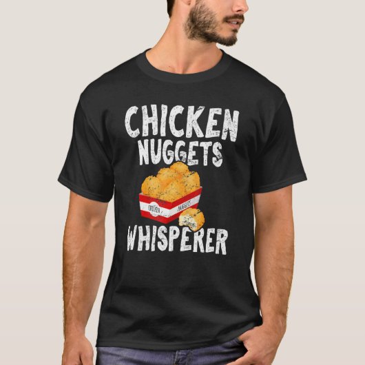 Hähnchen-Nuggets-Flüsterer   Hähnchen-Nugget-Nug-L T-Shirt (Vorderseite)