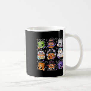 Hähnchen-Nuggets Kürbis Halloween 90er Vintage 3 Kaffeetasse