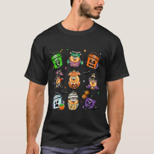 Hähnchen Nuggets Pumpkin Halloween 90er Vintag 2 T-Shirt