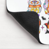 Hähnchen Nuggets Pumpkin Halloween 90er Vintag Mousepad (Ecke)