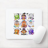 Hähnchen Nuggets Pumpkin Halloween 90er Vintag Mousepad (Mit Mouse)