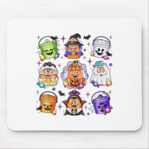 Hähnchen Nuggets Pumpkin Halloween 90er Vintag Mousepad