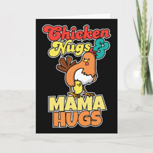 Hähnchen-Nuggets und Mama-Umarmer Funny Mother Day Karte