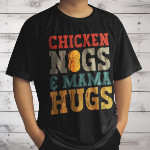 Hähnchen-Nuggets und Mama-Umarmer Kleinkind-Nugget T-Shirt