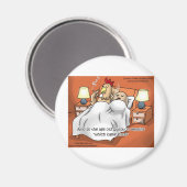 Hähnchen oder Ei kam 1. Funny Gifts & T-Shirts Magnet (Vorderseite/Rückseite)