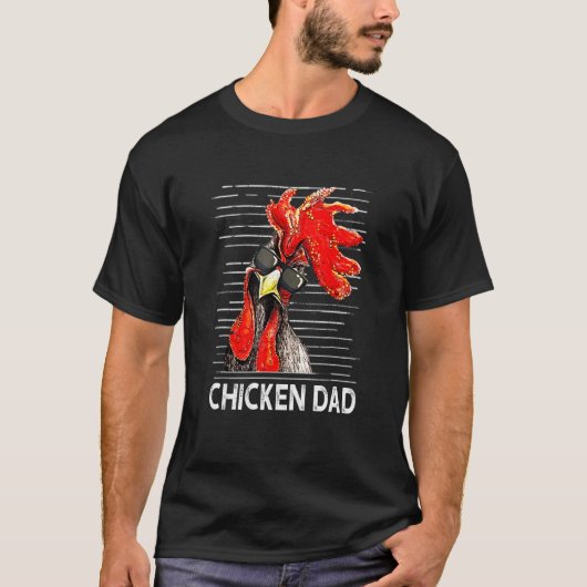 Hähnchen Papa Daddy Hahn Bauer T-Shirt (Vorderseite)