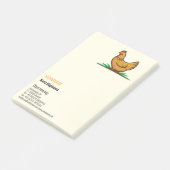 Hähnchen post-it klebezettel (angewinkelt)