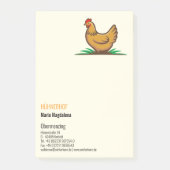 Hähnchen post-it klebezettel (Vorderseite)