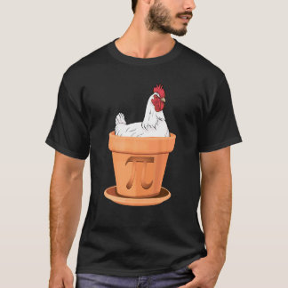 Hähnchen Pot Pi Tag  Mathematiklehrer Student Henn T-Shirt