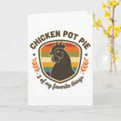 Hähnchen-Pot-Pie 3 meiner Lieblingsdinge Karte (Gelbe Blume)