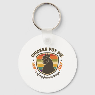 Hähnchen-Pot-Pie 3 meiner Lieblingsdinge  Schlüsselanhänger