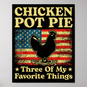 Hähnchen-Pot-Pie Drei meiner Lieblingssachen Lusti Poster