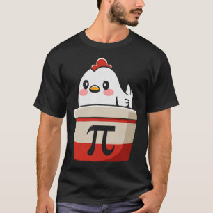 Hähnchen-Pot-Pie Lustiger Mathe-Liebhaber-Pun Pi-T T-Shirt
