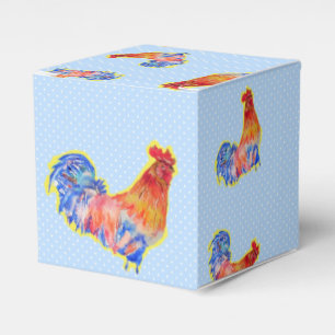Hähnchen Rooster Blue Boys Geburtstagskuchen Geschenkschachtel