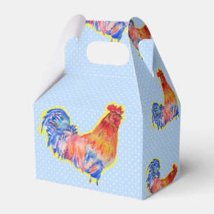 Hähnchen Rooster Blue Boys Geburtstagskuchen Geschenkschachtel