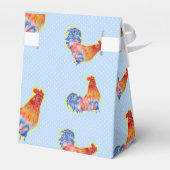 Hähnchen Rooster Blue Boys Geburtstagskuchen Geschenkschachtel (Rückseite)