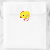 Hähnchen Runder Aufkleber (Tasche)