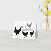 Hähnchen-Spaß: Was für ein Fuster-Kluck? LEER Karte (Gelbe Blume)