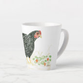 Hähnchen-Tasse, Schwarz und Weiß Milchtasse (Rechte Ecke)