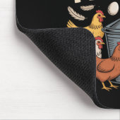 Hähnchen Tender Lustiger Hühnerbauer Pun Humor  Mousepad (Ecke)