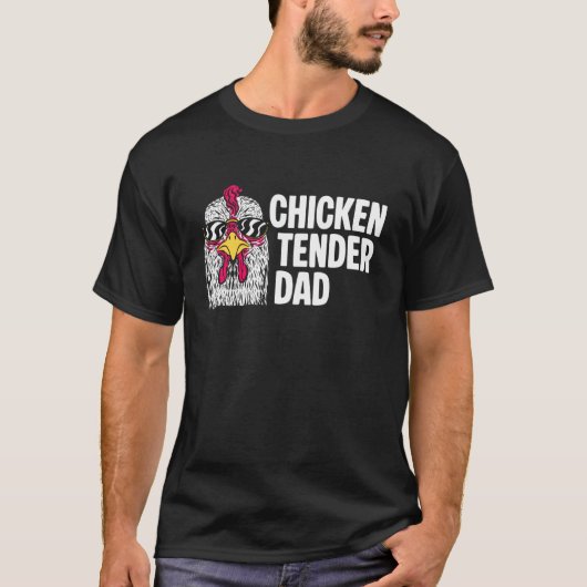Hähnchen-Tender-Vater Vatertag T-Shirt (Vorderseite)