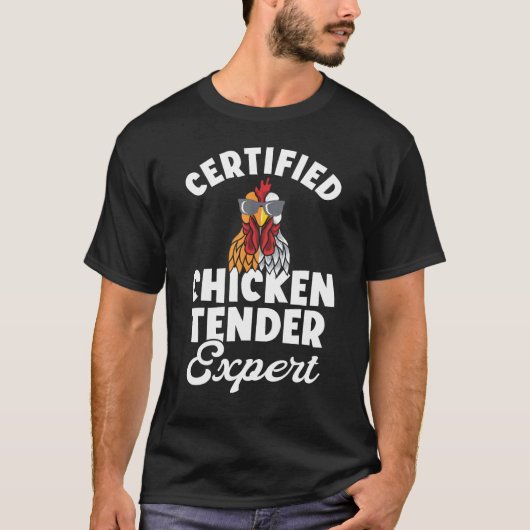 Hähnchen-Tender Zertifizierter Hähnchen-Experte T-Shirt (Vorderseite)