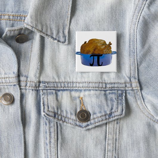 Hähnchen-Topf-Pi-Knopf Button (Beispiel)