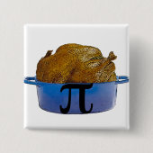 Hähnchen-Topf-Pi-Knopf Button (Vorderseite)