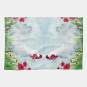 Hähnchen und Blume Geschirrtuch (Horizontal)