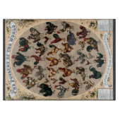 Hähnchen und Hähnchen, Vintag, Hühner und Hähnchen Schneidebrett (Vorderseite)