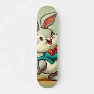 Hähnchen und Kaninchen aus niedlichem, Vintagem Ca Skateboard