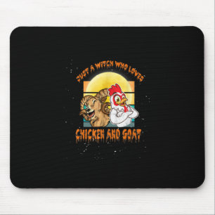 Hähnchen und Ziegen zu Halloween-Kostümgeschenk Mousepad