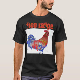 Hähnchen-Wasserfarbenrooster-Hähnchen T-Shirt