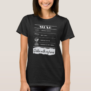 Hähnchen Wing Chicken Hotdog Bologna Song Lyrie Me T-Shirt