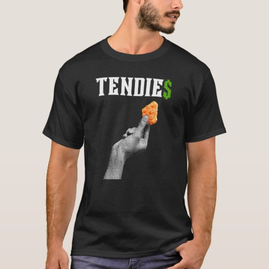 Hähnchen Wsb Meme Chicken Tendies Geld T-Shirt (Vorderseite)
