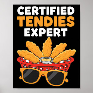 Hähnchen-zertifizierter Tendies-Experte, Tendie-Li Poster