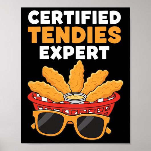 Hähnchen-zertifizierter Tendies-Experte, Tendie-Li Poster (Vorne)