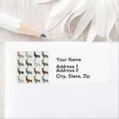 Hähnchenbauernhof mit farbigen Mustern (Insitu)