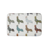 Hähnchenbauernhof mit farbigen Mustern Badematte (Vorderseite)