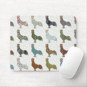Hähnchenbauernhof mit farbigen Mustern Mousepad (Mit Mouse)