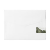 Hähnchenbauernhof mit farbigen Mustern Rundum-Adressaufkleber (Rückseite)