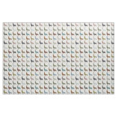 Hähnchenbauernhof mit farbigen Mustern Stoff (Fat Quarter (45,7 x 55,9 cm))