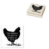 Hähnchendekoration ⎢ Rücksendeadresse Briefmarke Gummistempel (Stempel)