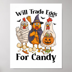 Hähncheneier für Bonbons Poster