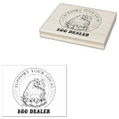 Hähncheneier-Händler Hustenkautschuk-Briefmarke Gummistempel (Stempel)