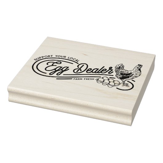 Hähncheneier-Händler Hustenkautschuk-Briefmarke Gummistempel (Stempel)