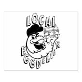 Hähncheneier-Händler Hustenkautschuk-Briefmarke Gummistempel (Prägung)