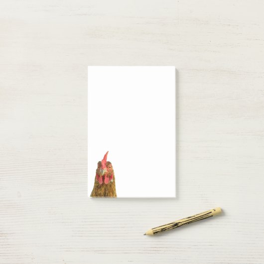 Hähnchenfalle Post-it Klebezettel (Auf Schreibtisch)