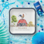 Hähnchenfarm Rotbarsch Kindergeburtstag Pappteller (Party)